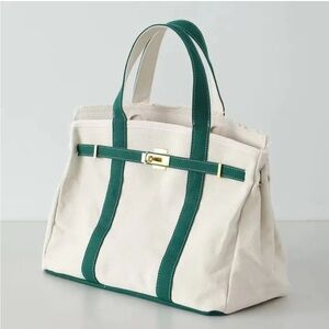 Boatkin Beige Canvas Tote Bag (Brand New!)